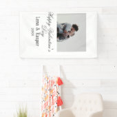 バレンタインデーのカップル写真 モダン シンプル t 横断幕 (インサイチュ)