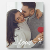 バレンタインデーのカップル写真 ラブハーツ フォトプラーク (正面)