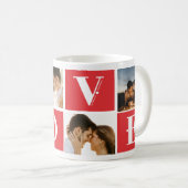 バレンタインデーのカップル4 Photo Love コーヒーマグカップ (正面右)