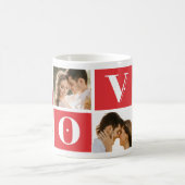 バレンタインデーのカップル4 Photo Love コーヒーマグカップ (中央)