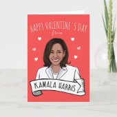 バレンタインデーのカマラ・ハリス カード (正面)