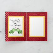 バレンタインデーのカメの挨拶状 シーズンカード (内部)