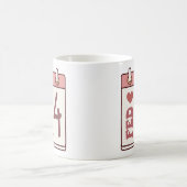 バレンタインデーのカレンダー コーヒーマグカップ (中央)