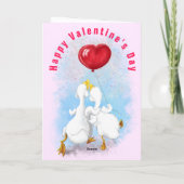 バレンタインデーのカード - カップルバッカの恋愛 カード (裏面)