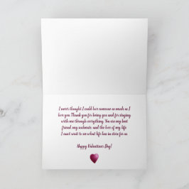 バレンタインデーのカードと2つの水色ハート カード