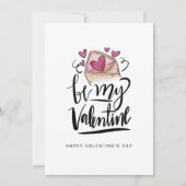 バレンタインデーのカードにする 招待状 (正面)