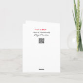 バレンタインデーのカードに愛は隠れている カード (裏面)