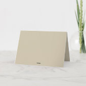 バレンタインデーのカードに花粉を付ける サンキューカード (裏面)