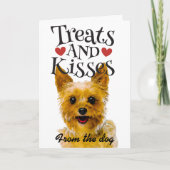 バレンタインデーのカードのお返しとキス シーズンカード (正面)