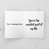 バレンタインデーのカードの吸盤 カード (内部)