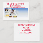 バレンタインデーのカードは結婚したデートすることしない。Com ノートカード (正面/裏面)
