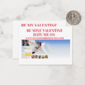 バレンタインデーのカードは結婚したデートすることしない。Com ノートカード (正面/裏面インサイチュ)