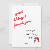 バレンタインデーのカードをあなたで見つけられてよかった シーズンカード (裏面)