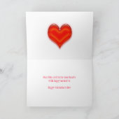 バレンタインデーのカードを兄と彼のパートナーのために シーズンカード (内部)