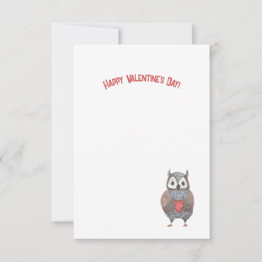 バレンタインデーのカードを愛する可愛い愛 (裏面)