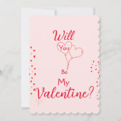 バレンタインデーのカードを渡してくれないか 招待状 (正面)