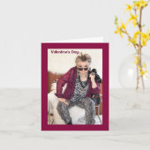 バレンタインデーのカードを表すキューピッド カード (黄色い花)