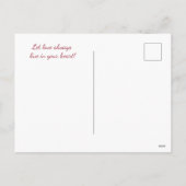 バレンタインデーのカードを贈りましょう！ハートフルなバレンタインデーのカード シーズンポストカード (裏面)