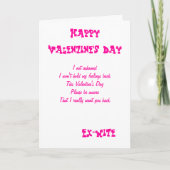 バレンタインデーのカードを返して欲しい シーズンカード (正面)