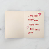 バレンタインデーのカードカドル シーズンカード (内部)