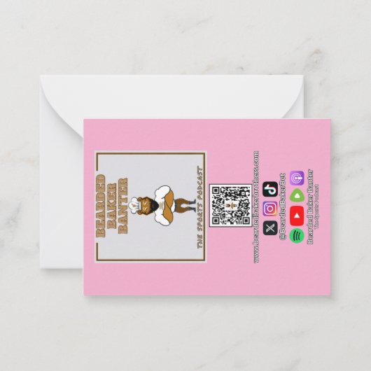 バレンタインデーのカード その3 ノートカード (裏面)