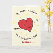 バレンタインデーのカード カード (黄色い花)