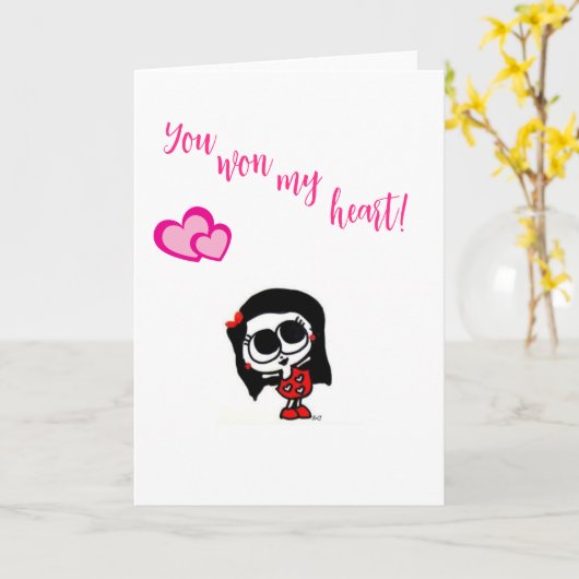 バレンタインデーのカード カード (黄色い花)