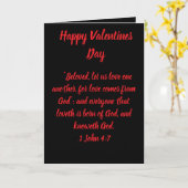 バレンタインデーのカード カード (黄色い花)