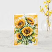 バレンタインデーのカード カード (黄色い花)