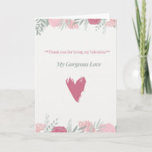 バレンタインデーのカード