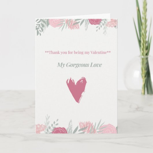 バレンタインデーのカード カード (正面)