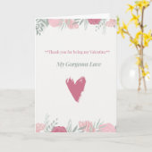 バレンタインデーのカード カード (黄色い花)