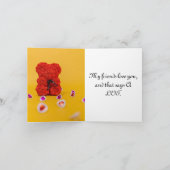 バレンタインデーのカード カード (内部)