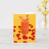 バレンタインデーのカード カード (黄色い花)