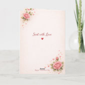 バレンタインデーのカード カード (裏面)