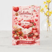 バレンタインデーのカード カード (黄色い花)