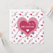 バレンタインデーのカード カード (正面/裏面インサイチュ)