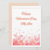 バレンタインデーのカード シーズンカード (正面/裏面)