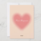 バレンタインデーのカード シーズンカード (裏面)