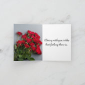 バレンタインデーのカード シーズンカード (内部)