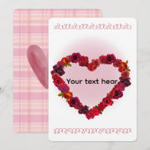 バレンタインデーのカード シーズンカード (正面/裏面)