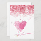 バレンタインデーのカード シーズンカード (正面/裏面)