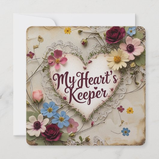 バレンタインデーのカード シーズンカード (正面)