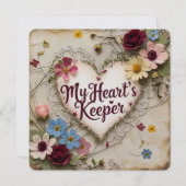 バレンタインデーのカード シーズンカード (正面/裏面)