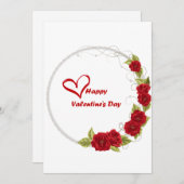 バレンタインデーのカード シーズンカード (正面/裏面)