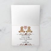 バレンタインデーのカード シーズンカード (内部)