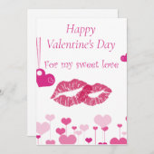 バレンタインデーのカード シーズンカード (正面/裏面)