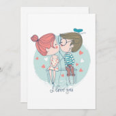 バレンタインデーのカード シーズンカード (正面/裏面)