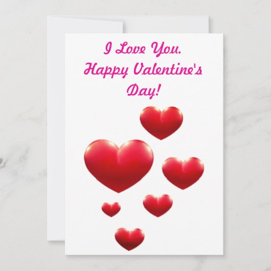 バレンタインデーのカード シーズンカード (正面)