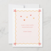 バレンタインデーのカード「スタック」 カード (裏面)